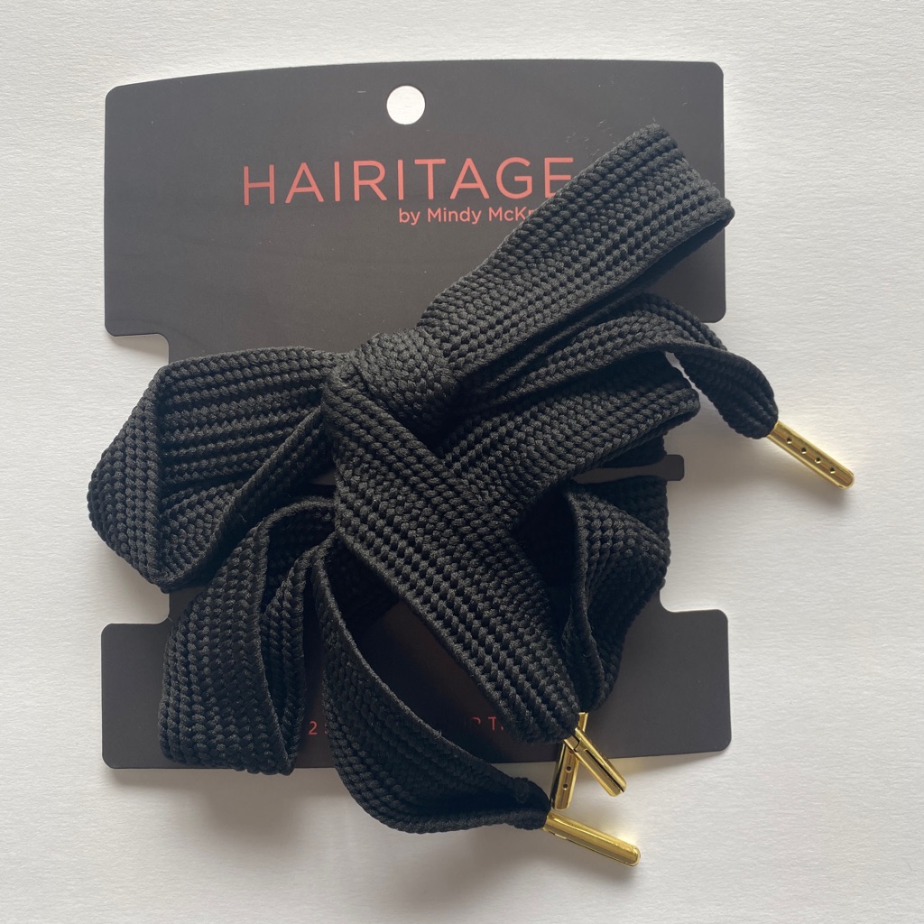 Hairitage Shoelace Hair Ties All Hair Types Black